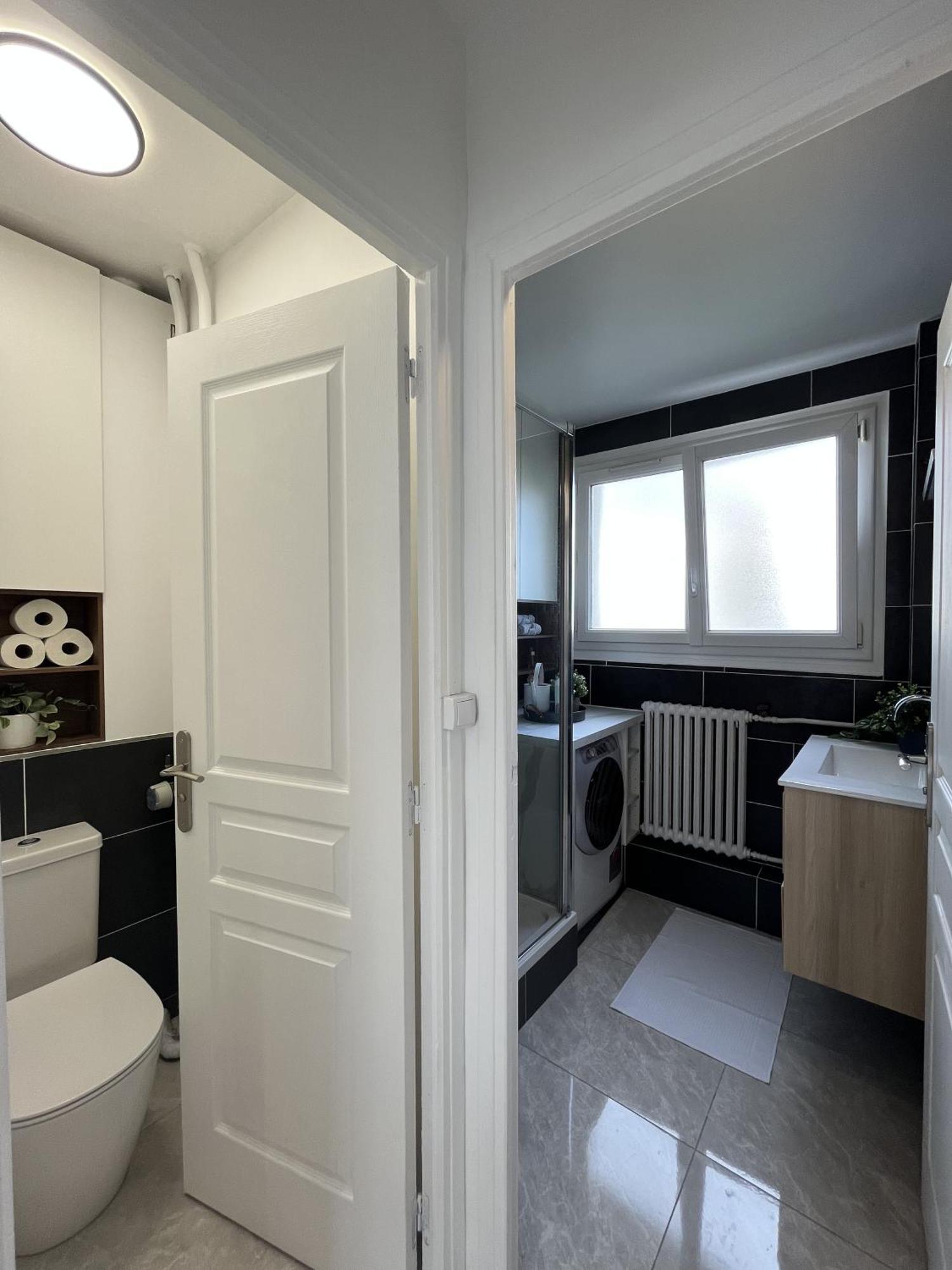 Entire 60M2 Apartment - Close To Paris - Parking - Kitchen - 2Min Rerb - Olympic'24 부르그-라-레인느 외부 사진