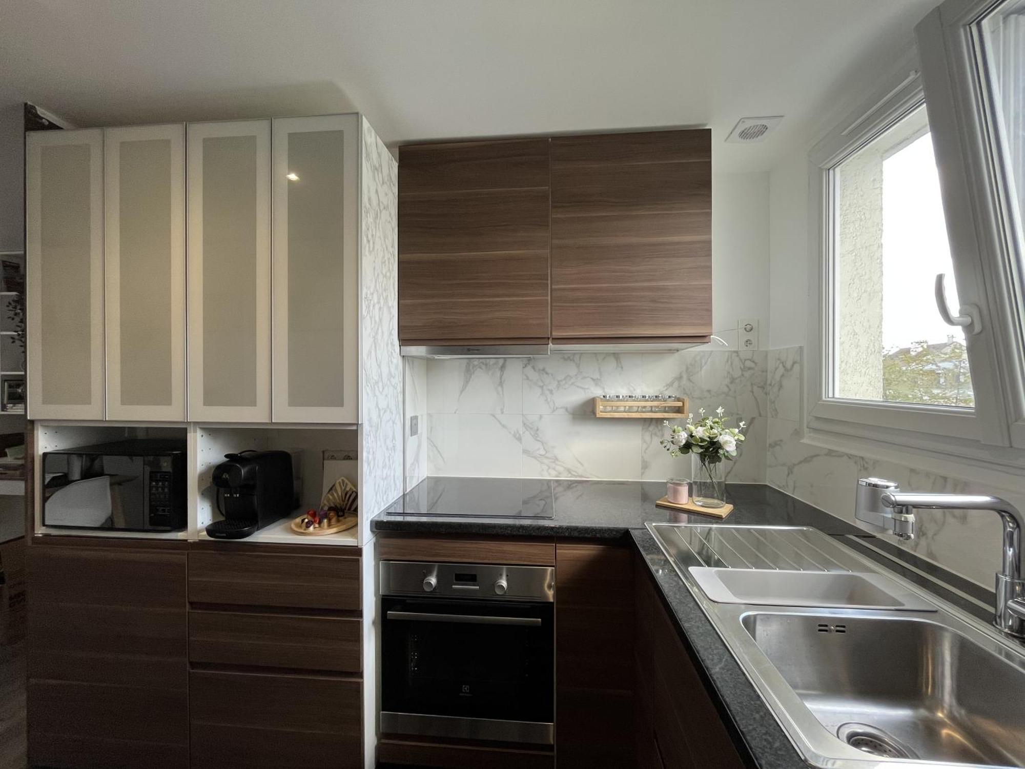 Entire 60M2 Apartment - Close To Paris - Parking - Kitchen - 2Min Rerb - Olympic'24 부르그-라-레인느 외부 사진