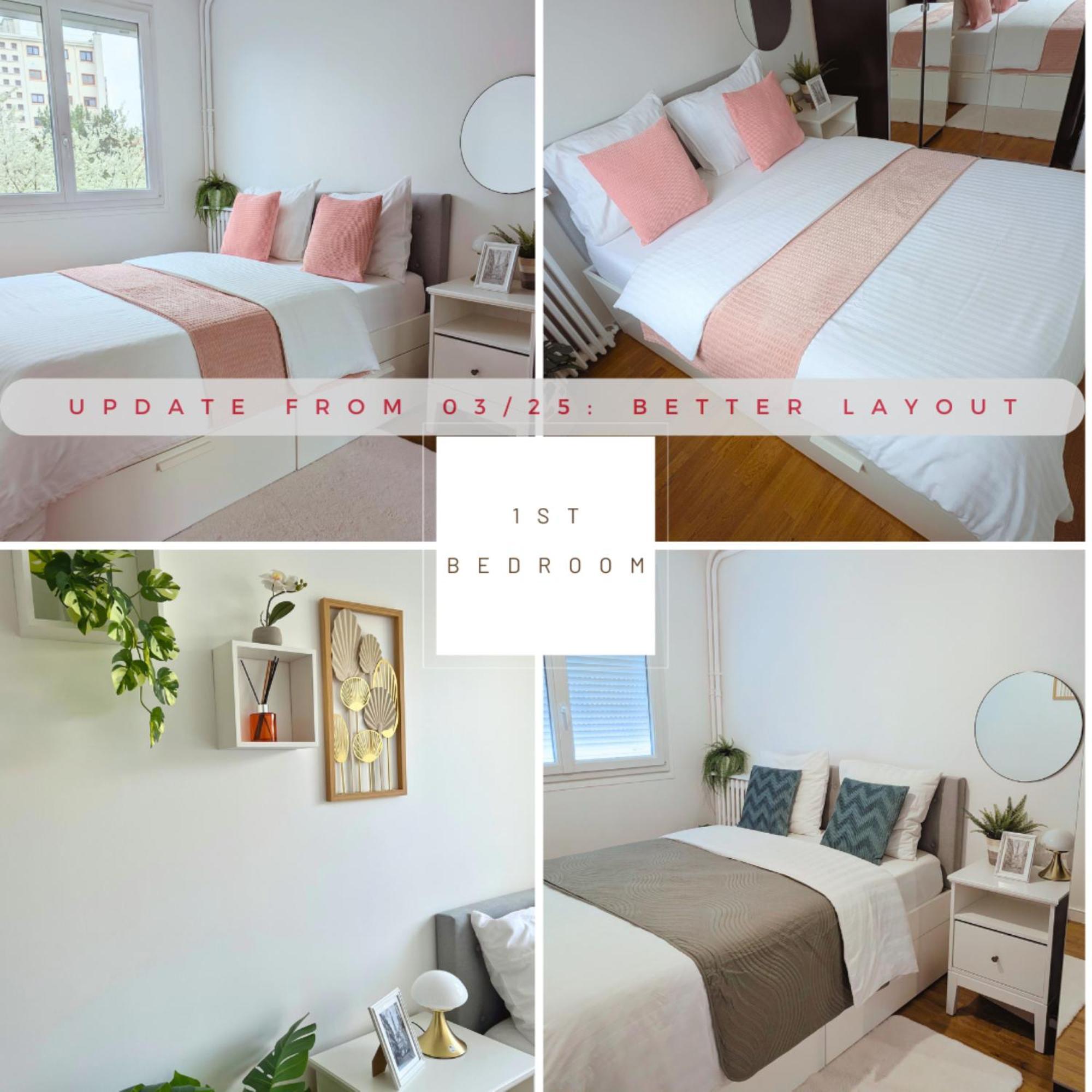 Entire 60M2 Apartment - Close To Paris - Parking - Kitchen - 2Min Rerb - Olympic'24 부르그-라-레인느 외부 사진